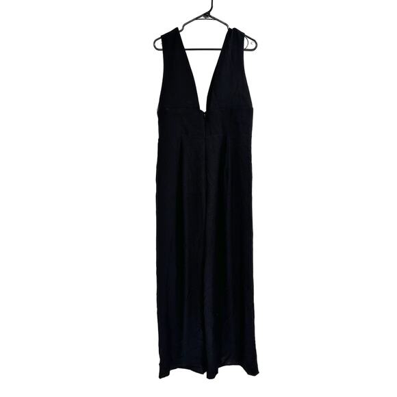 Helsi Zoe Black Plunge Neck Wide Leg Jumpsuit Size XL New - Picture 5 of 5